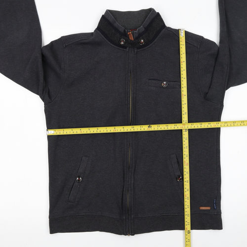Ted Baker Men's Black Full Zip Sweatshirt Size L Regular Fit