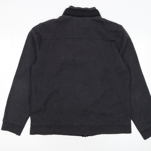 Ted Baker Men's Black Full Zip Sweatshirt Size L Regular Fit