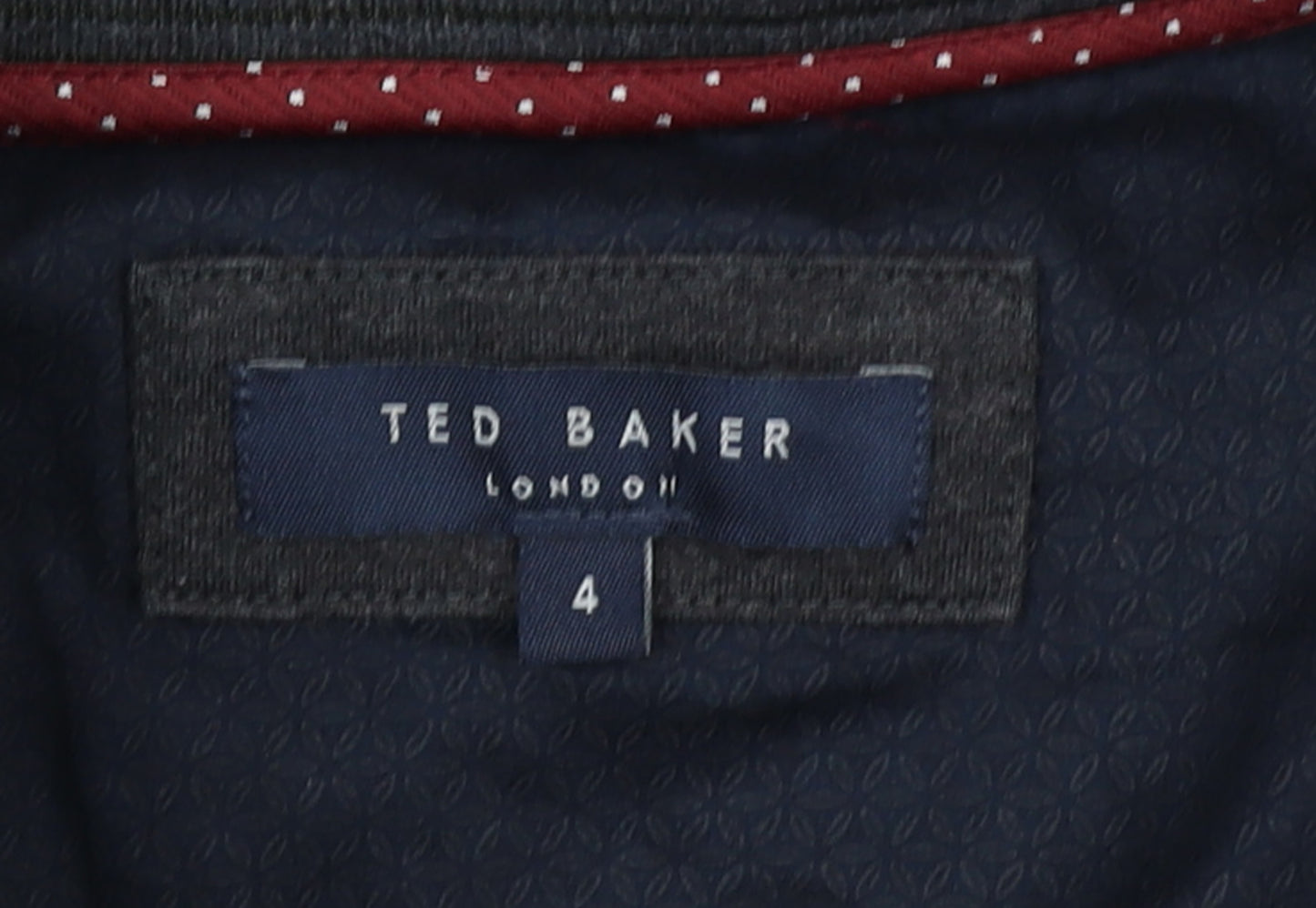 Ted Baker Men's Black Full Zip Sweatshirt Size L Regular Fit