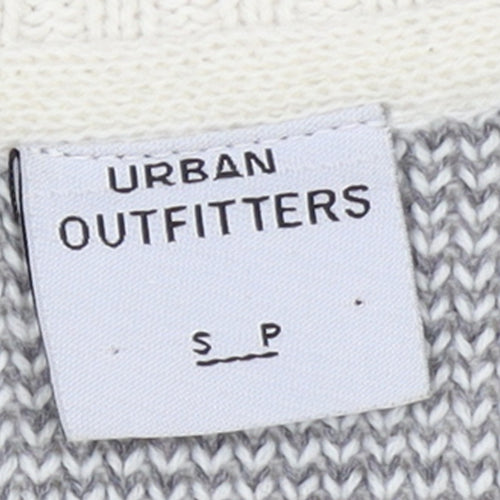 Urban Outfitters Men's Ivory Aztec Knit Jumper Size S