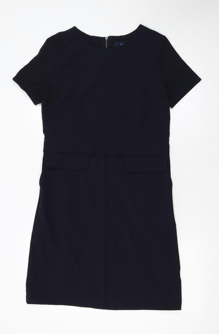 Next Women’s Black Short Sleeve Shift Dress Size 8
