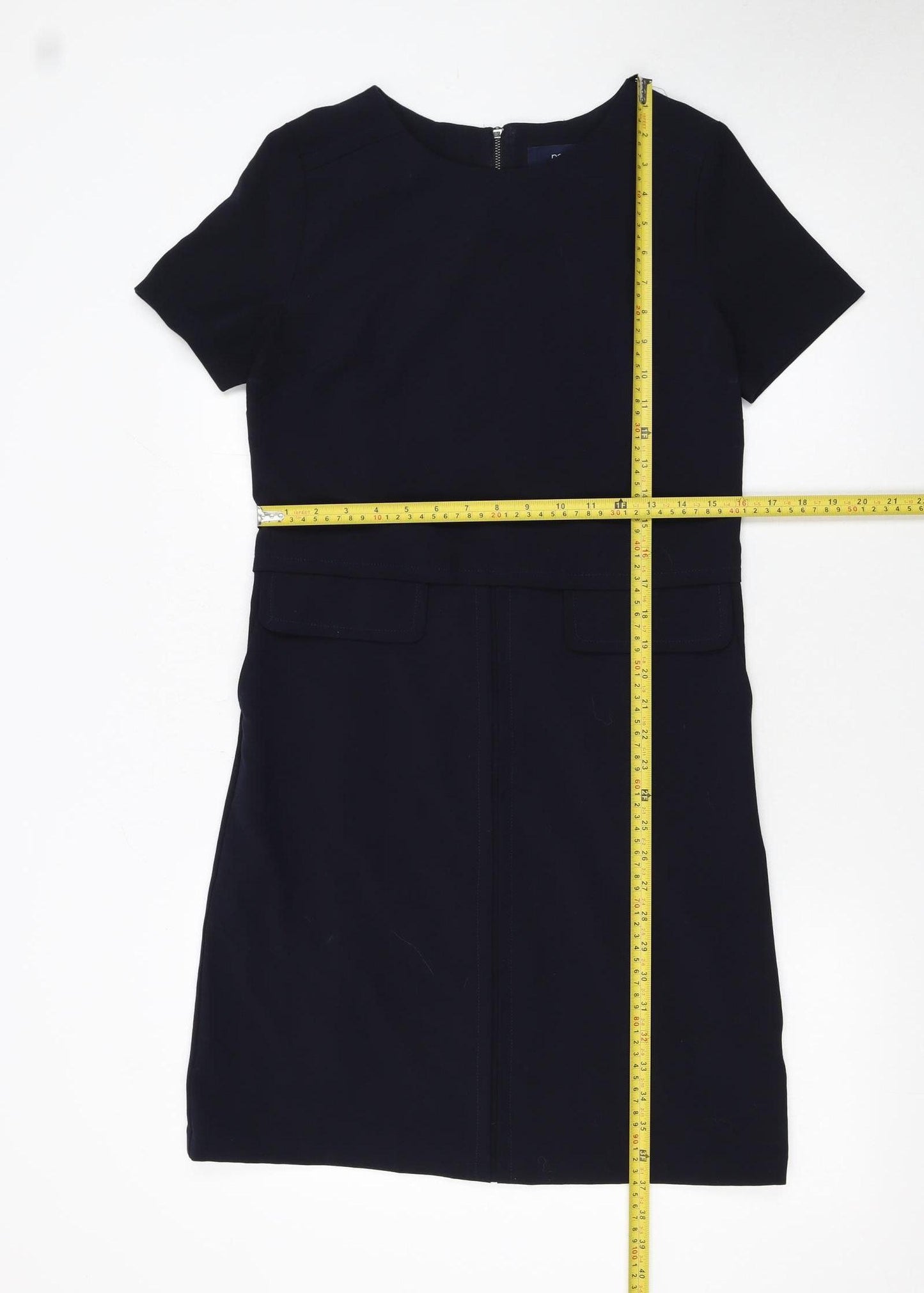 Next Women’s Black Short Sleeve Shift Dress Size 8