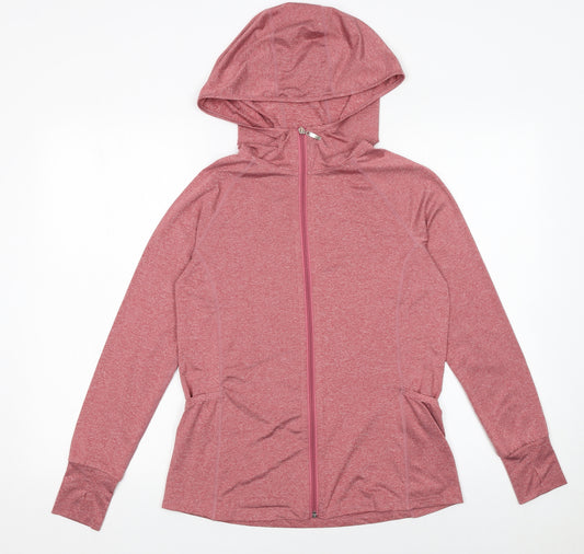 Sykooria Women's Pink Full Zip Hooded Sweatshirt Size M