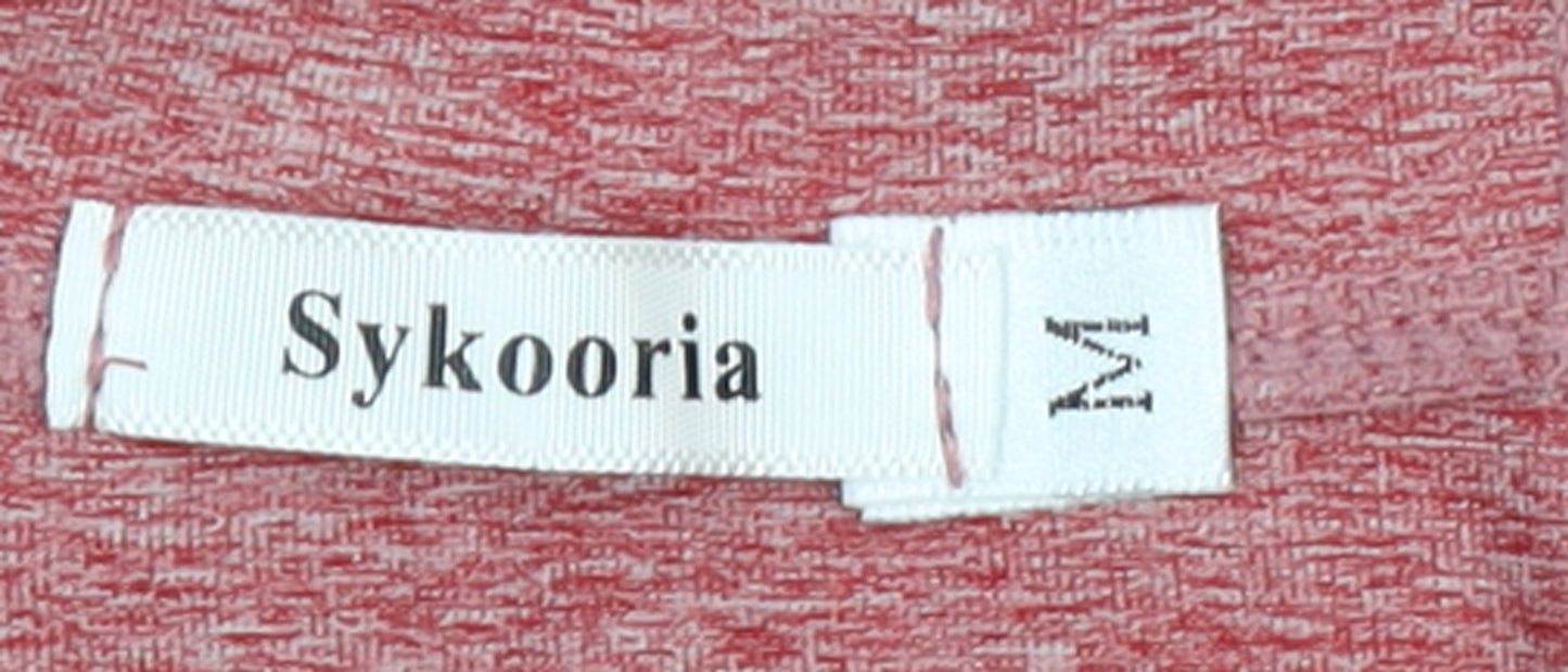 Sykooria Women's Pink Full Zip Hooded Sweatshirt Size M