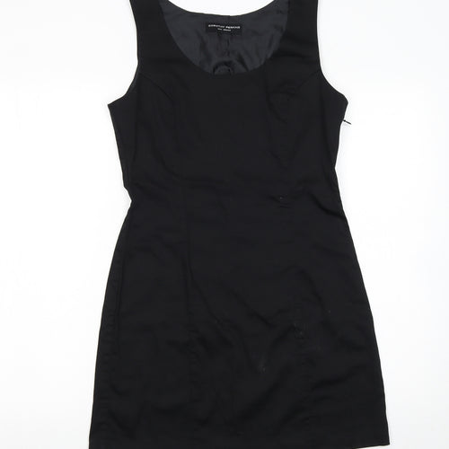 Dorothy Perkins Women's Black Sleeveless Sheath Work Dress Size 10