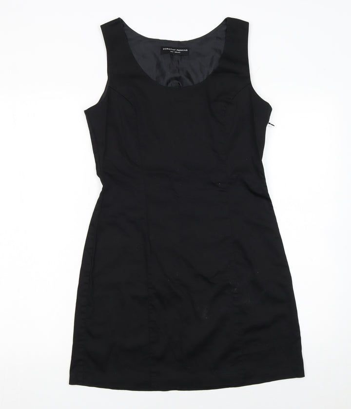Dorothy Perkins Women's Black Sleeveless Sheath Work Dress Size 10