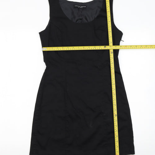 Dorothy Perkins Women's Black Sleeveless Sheath Work Dress Size 10