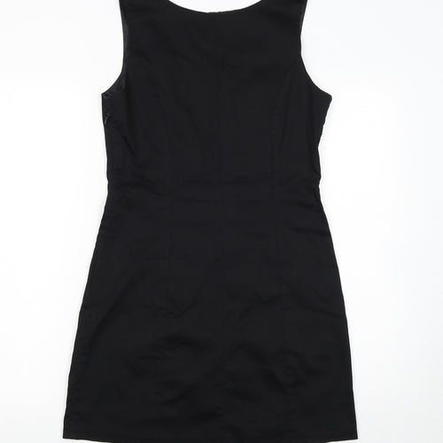 Dorothy Perkins Women's Black Sleeveless Sheath Work Dress Size 10