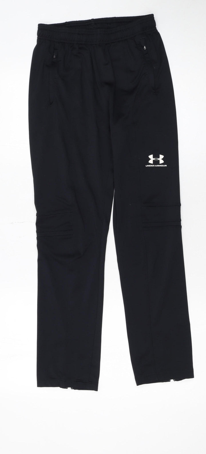 Under Armour Boys Black 14 Years Track Pants Slim Fit Breathable Activewear