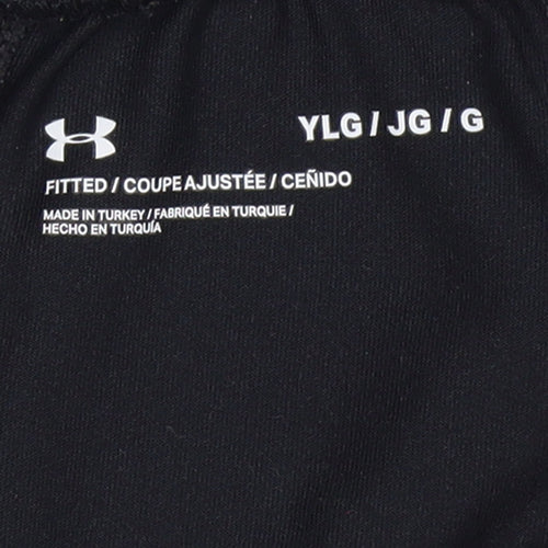 Under Armour Boys Black 14 Years Track Pants Slim Fit Breathable Activewear