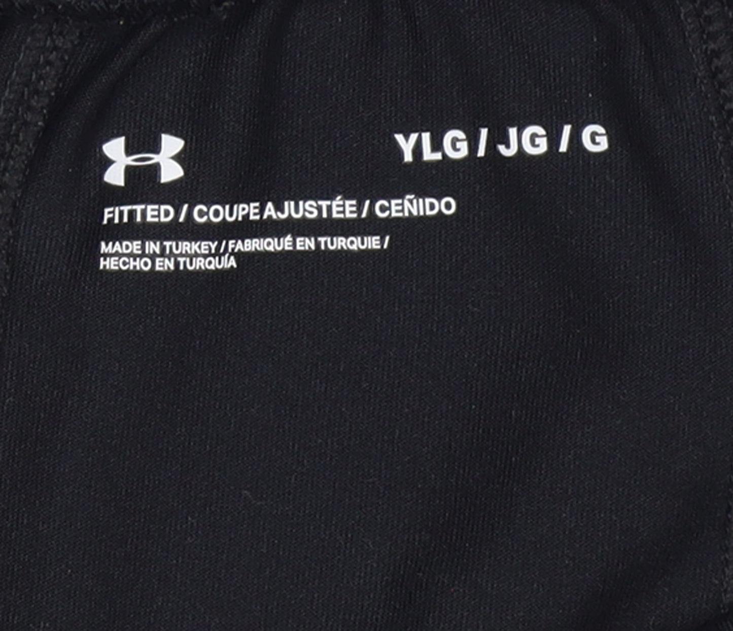 Under Armour Boys Black 14 Years Track Pants Slim Fit Breathable Activewear
