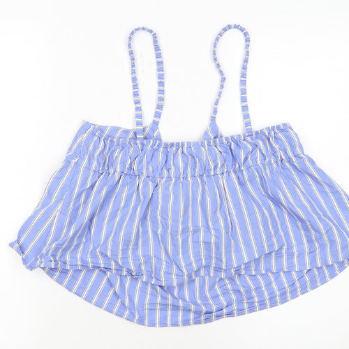 H&M Divided Women’s Blue Striped Camisole Tank Top Size L