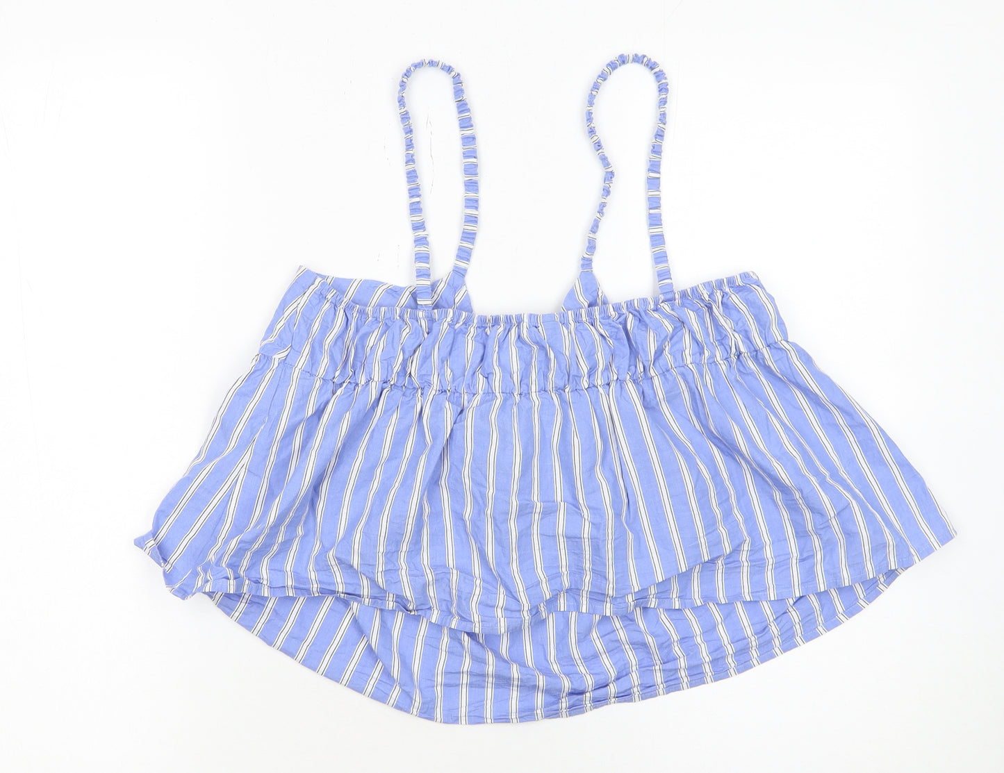 H&M Divided Women’s Blue Striped Camisole Tank Top Size L