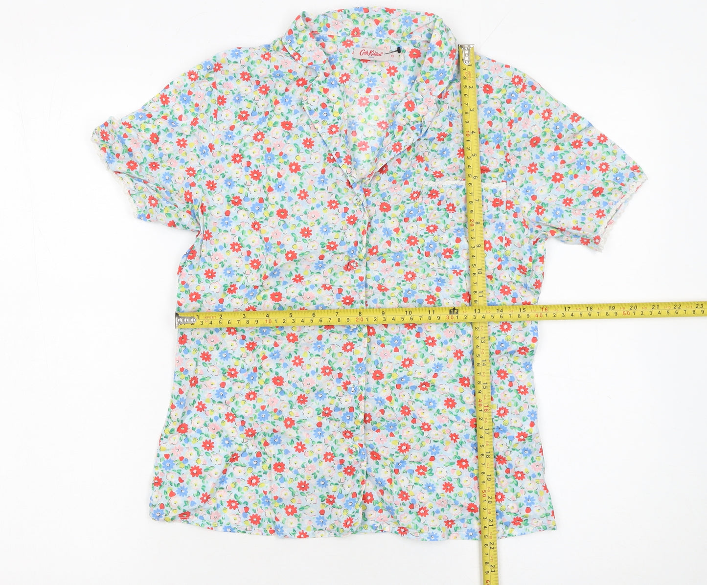 Cath Kidston Women’s Multicoloured Floral Cotton Button-Up Shirt XS