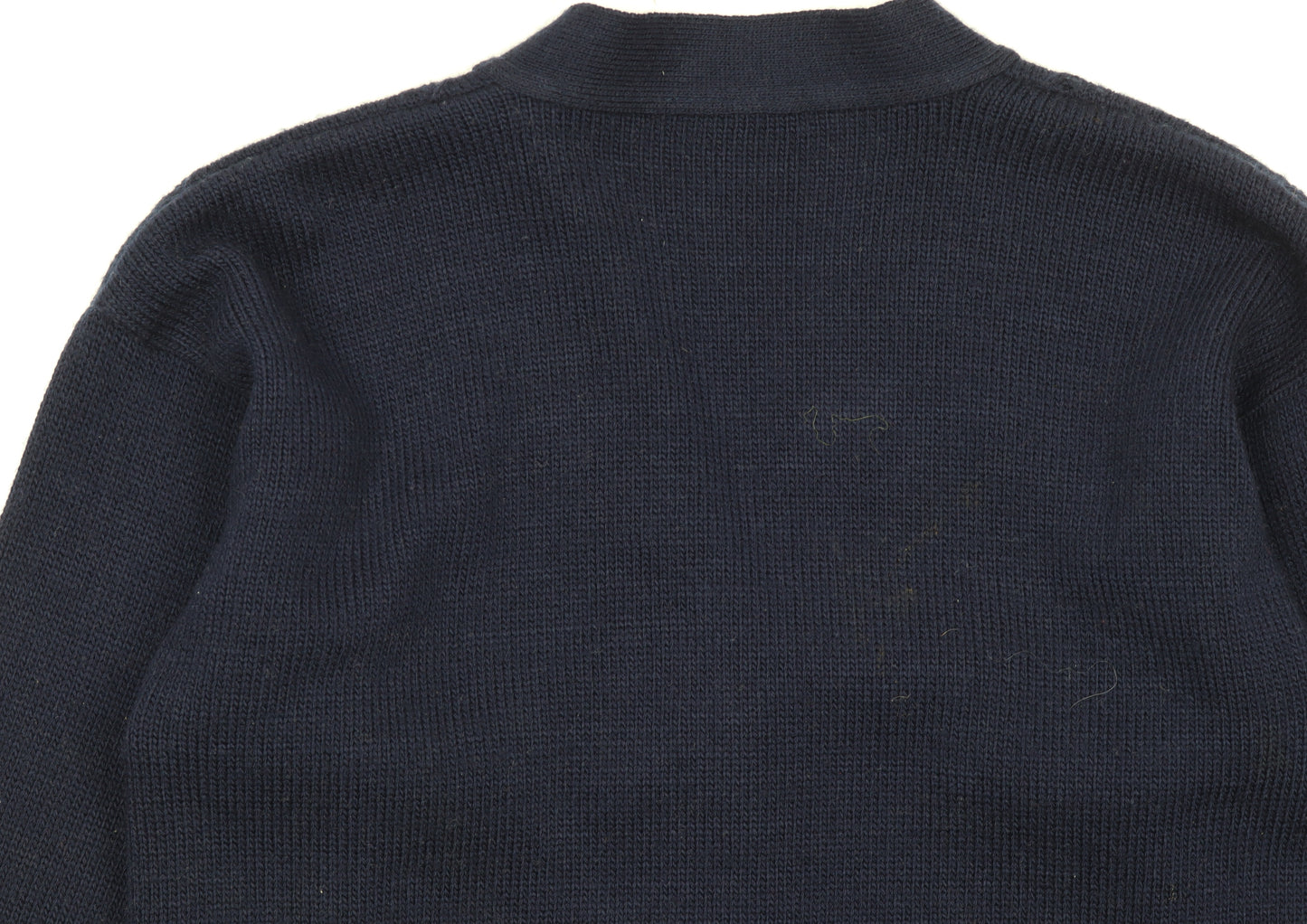 Adams Girls Blue Acrylic Button-Up Knit Cardigan 10 Years