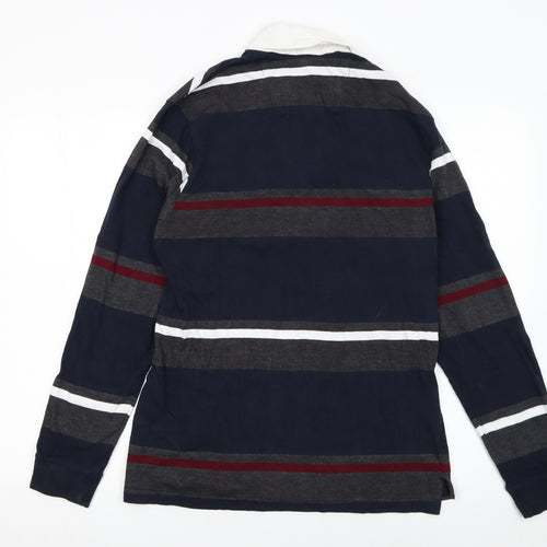 Pierre Cardin Men's Multicoloured Long Sleeve Striped Polo Shirt M