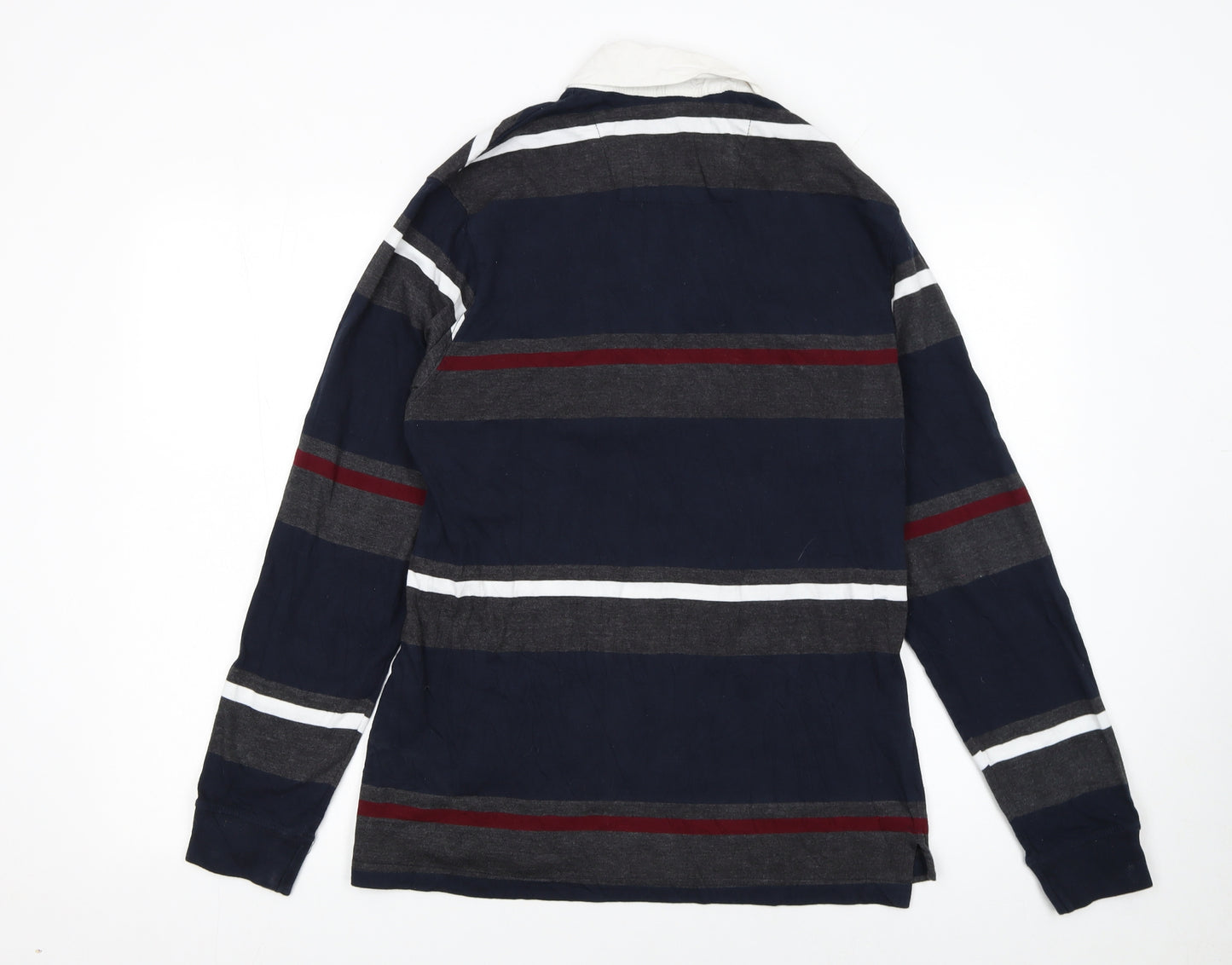 Pierre Cardin Men's Multicoloured Long Sleeve Striped Polo Shirt M