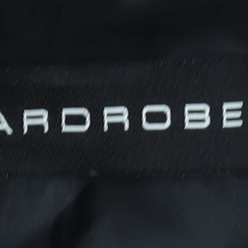 Wardrobe Women Black Mid-Length Overcoat Size 24 Lined