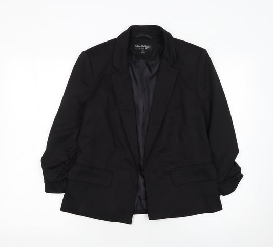 Miss Selfridge Women Black Size 10 Classic Blazer Jacket