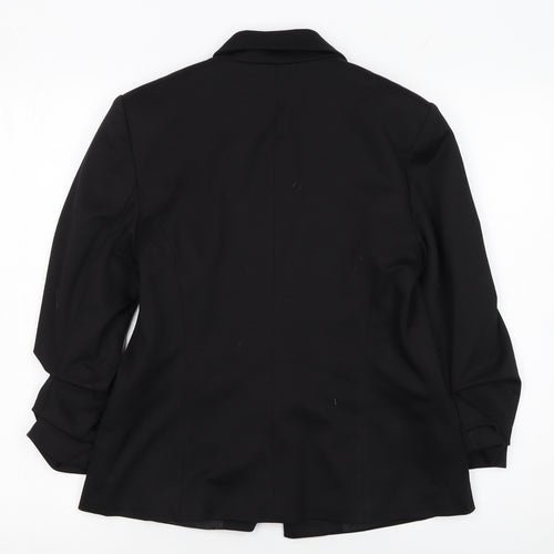 Miss Selfridge Women Black Size 10 Classic Blazer Jacket