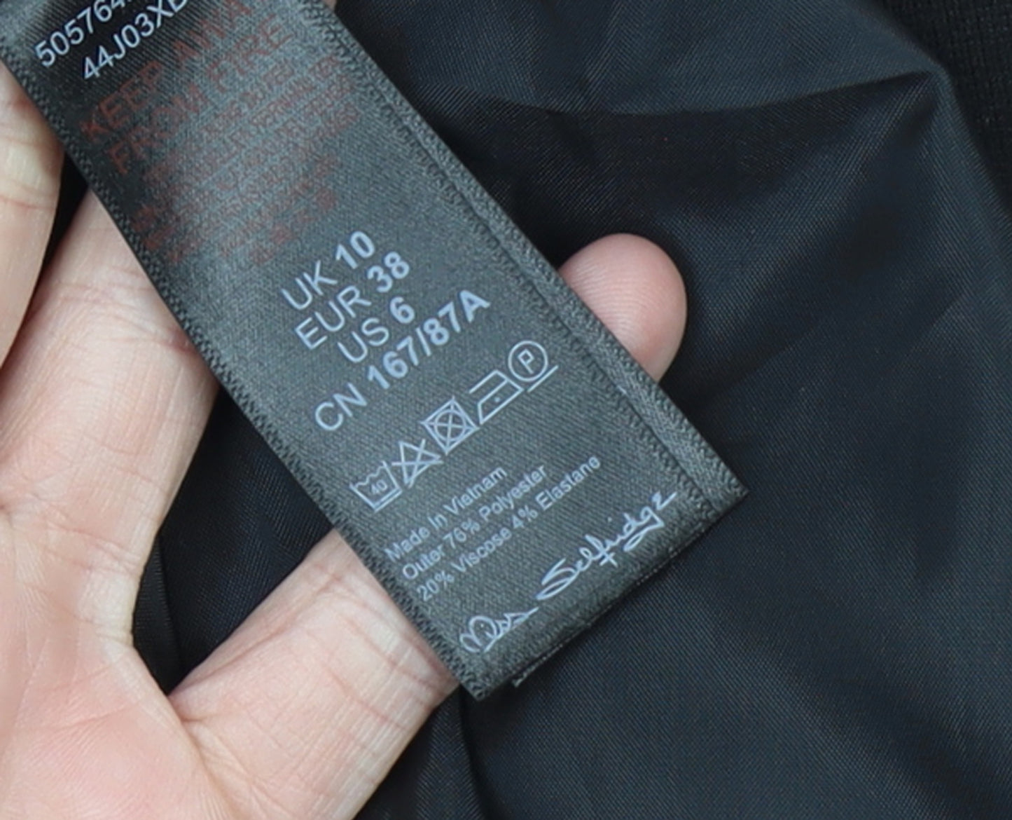 Miss Selfridge Women Black Size 10 Classic Blazer Jacket