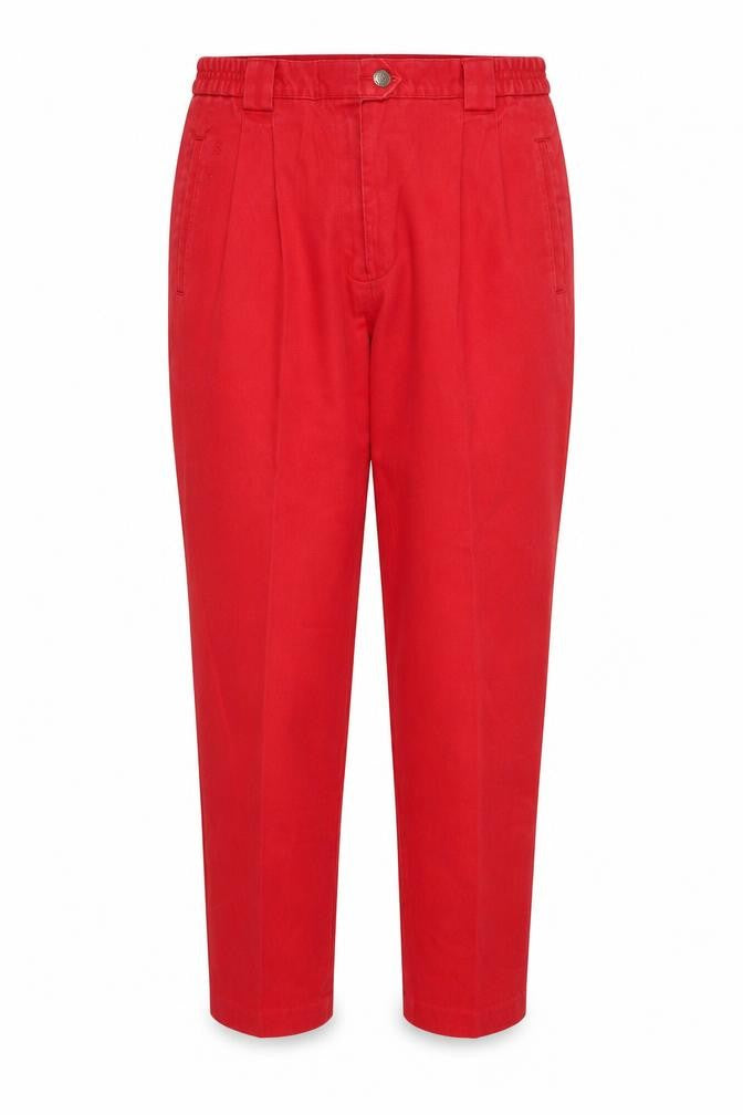 Gardeur Womens Red Cotton Tapered Classic Jeans Size 12