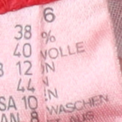 Gardeur Womens Red Cotton Tapered Classic Jeans Size 12