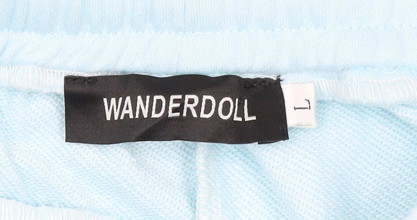 Wanderdoll Women’s Blue Jogger Trousers Size L Polyester Drawstring