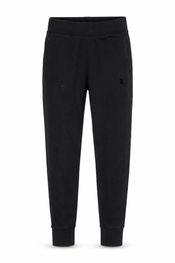 Front view of Champion Elite Men's Black Small Jogger Sweatpants 60% Cotton 40% Polyester