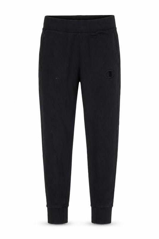 Front view of Champion Elite Men's Black Small Jogger Sweatpants 60% Cotton 40% Polyester