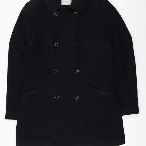 John Lewis Women’s Black Wool Blend Pea Coat Size S