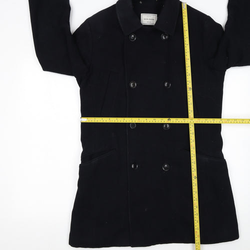 John Lewis Women’s Black Wool Blend Pea Coat Size S