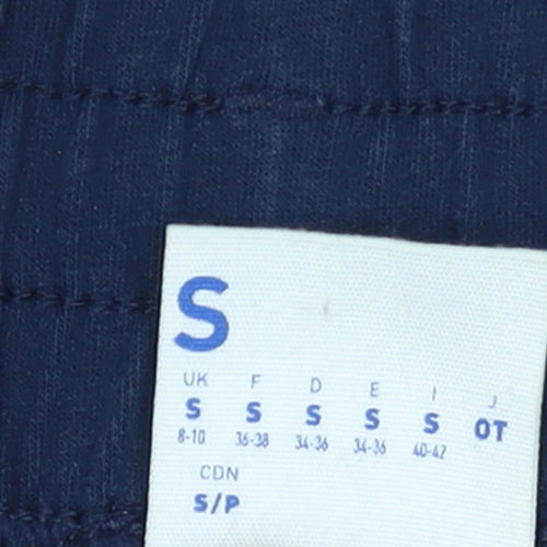 Reebok Women's Blue Jogger Sweatpants Size S Cotton Blend Tapered Fit