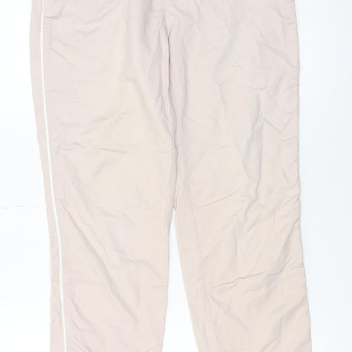Mint Velvet Womens Beige Chino Trousers Size 8 Slim Fit Stretch