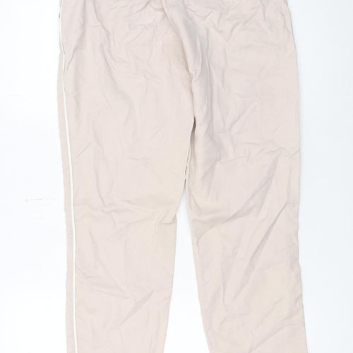 Mint Velvet Womens Beige Chino Trousers Size 8 Slim Fit Stretch