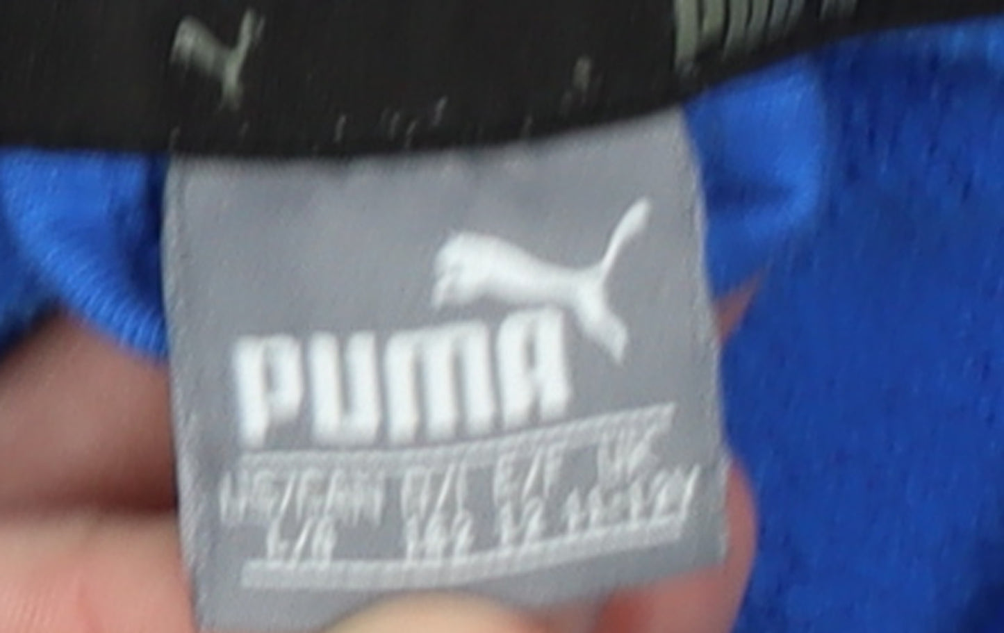 Puma Boys Blue Full Zip Hoodie 6-7 Years Fleece Lined Hooded Sweatshirt