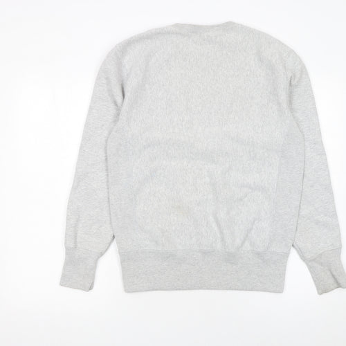 Champion Men's Grey Pullover Sweatshirt Small Crew Neck Fleece