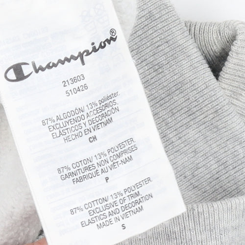 Champion Men's Grey Pullover Sweatshirt Small Crew Neck Fleece