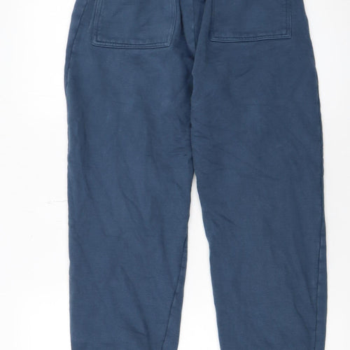 Firetrap Men's Blue Cotton Joggers Size S Elastic Waist Casual Tapered Fit