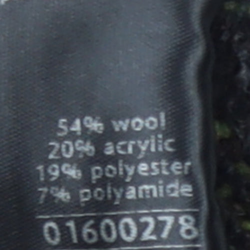 Marks and Spencer Per Una Women's Green Wool Tweed Check Blazer Size 14
