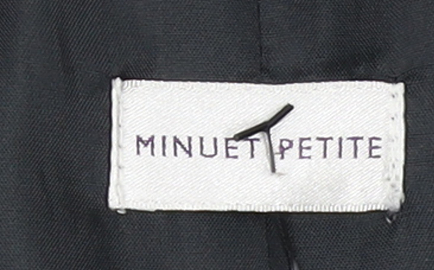Minuet Petite Women's Black & White Herringbone Blazer UK 12 Petite