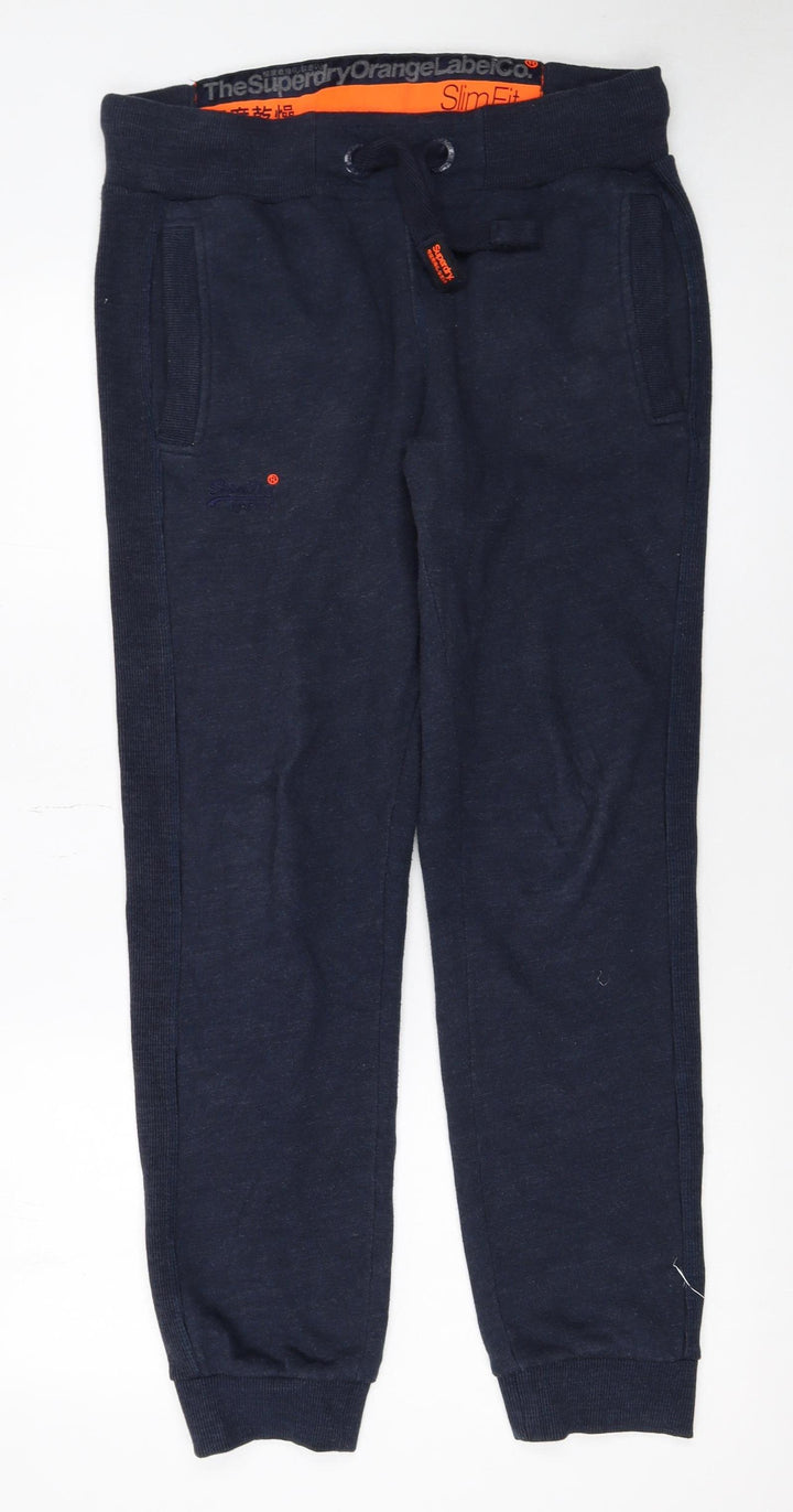Superdry Men's Blue Slim Fit Joggers Size S