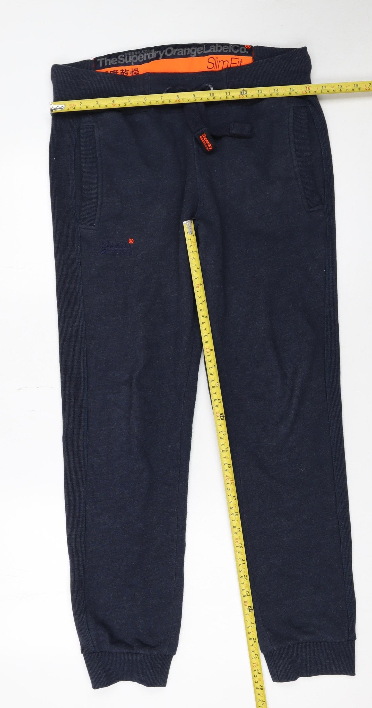 Superdry Men's Blue Slim Fit Joggers Size S