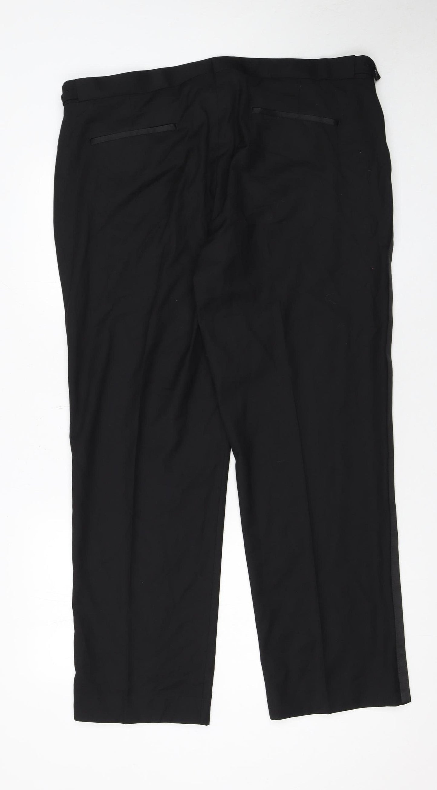 Marks and Spencer Men's Black Regular Fit Dress Trousers 30 Short