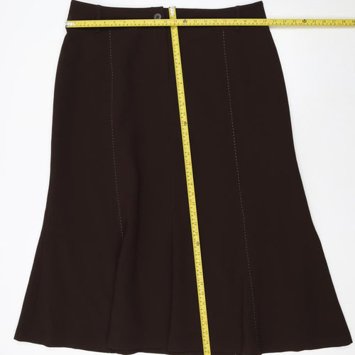 ALEX & Co. Women's Brown A-Line Knee Length Skirt Size 20 Polyester