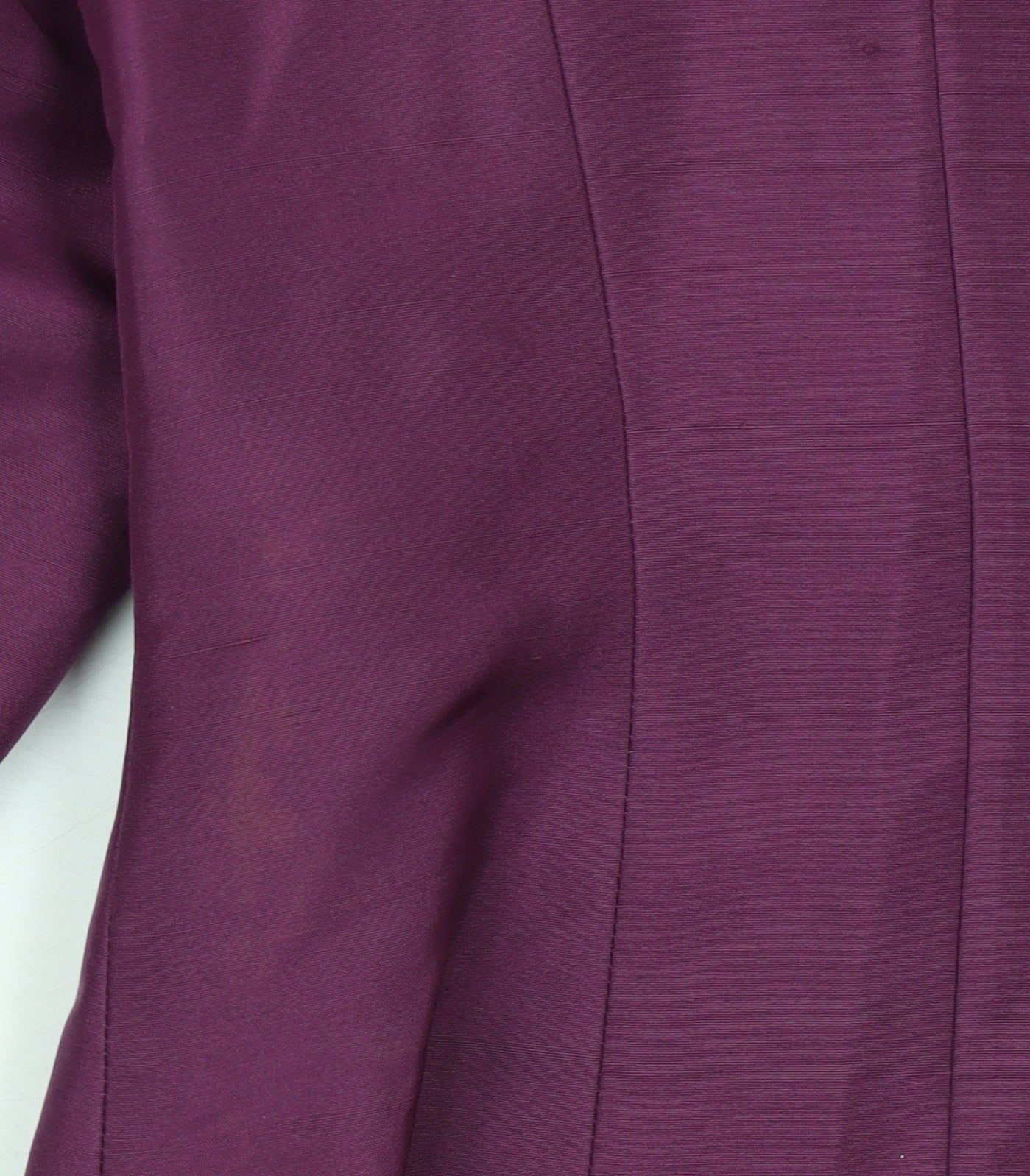 Platinum Women's Purple Silk 3/4 Sleeve Button Blouse Size 10