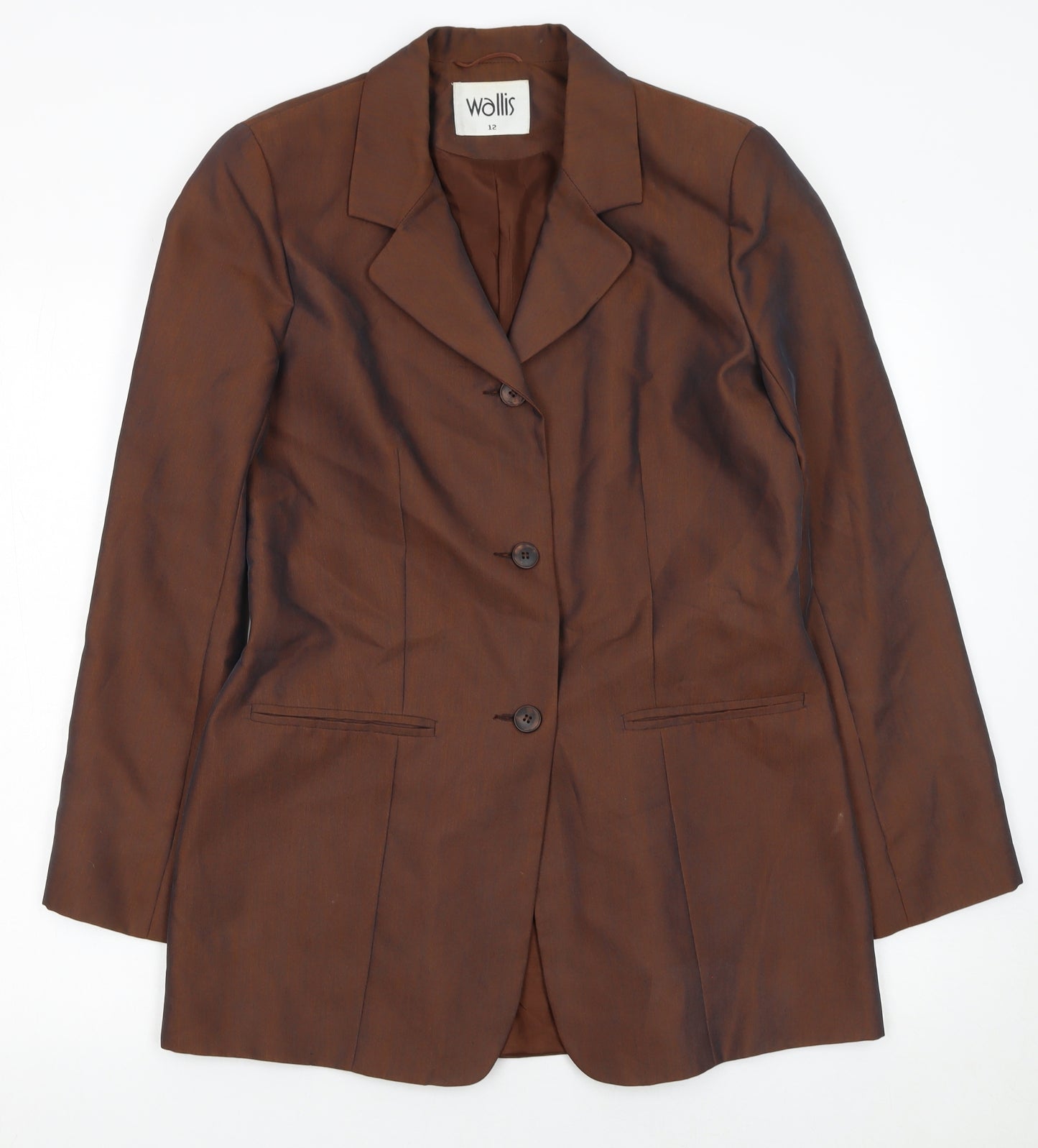 Wallis Women’s Brown Size 12 Single-Breasted Blazer Jacket
