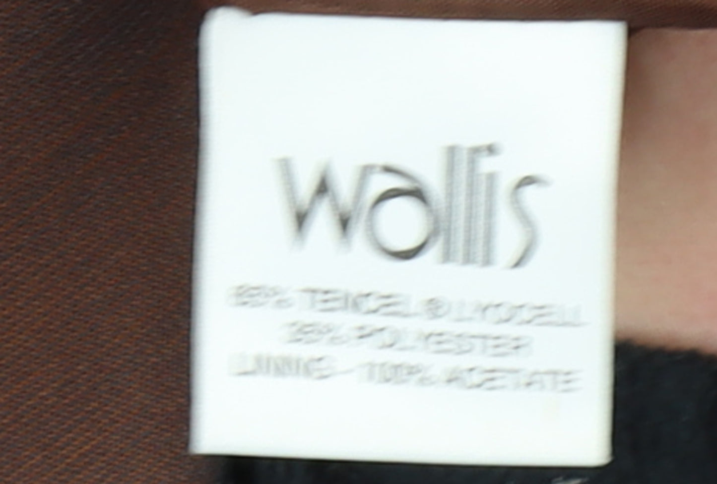 Wallis Women’s Brown Size 12 Single-Breasted Blazer Jacket