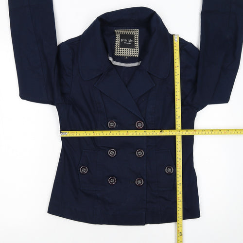 Principles by Ben de Lisi Women's Blue Size 12 Double-Breasted Blazer