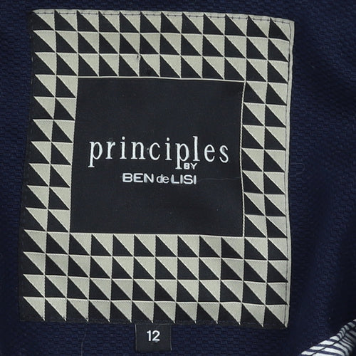 Principles by Ben de Lisi Women's Blue Size 12 Double-Breasted Blazer